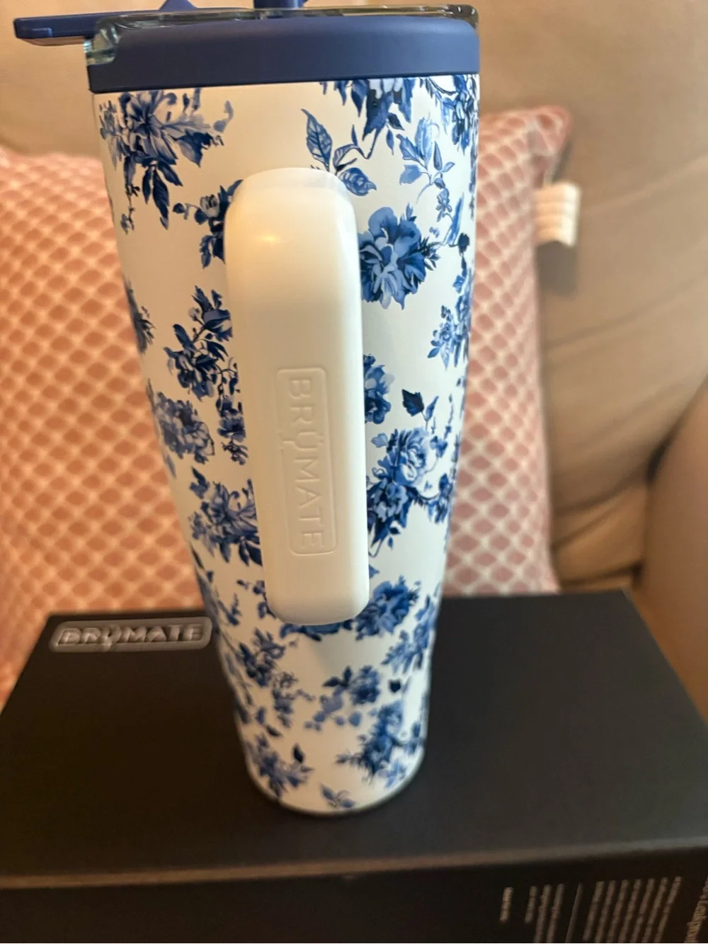 BrüMate Blue Floral Santorini 40 oz Era Flip - Picture 5 of 8